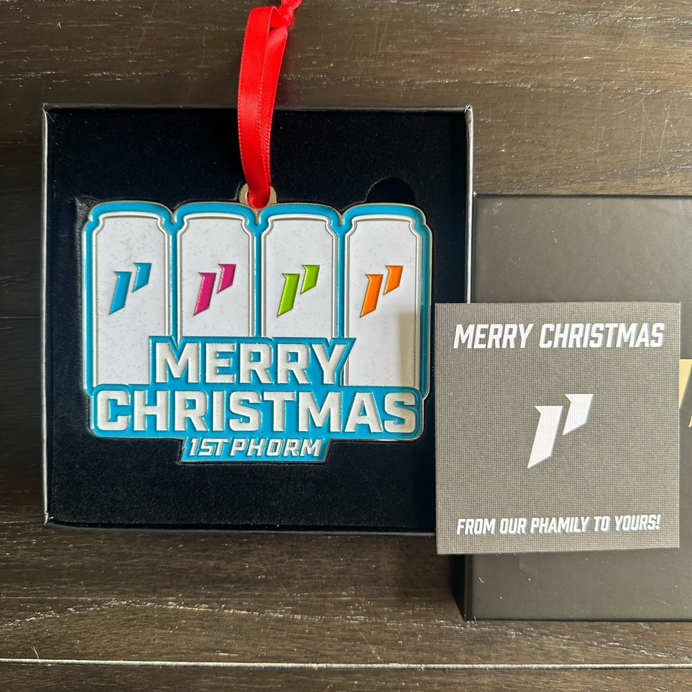 1st Phorm Merry Christmas Energy Drink Ornament